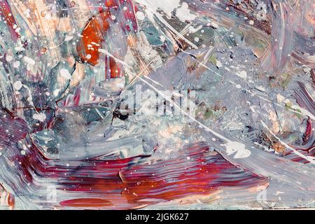 Abstract background with impasto textures. Oil and acrylic painting, Thick paint texture. High Detail. Hand painted Stock Photo