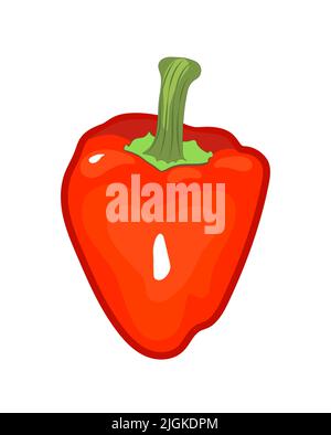 pepper vegetables healthy food icon vector illustration design Stock Vector