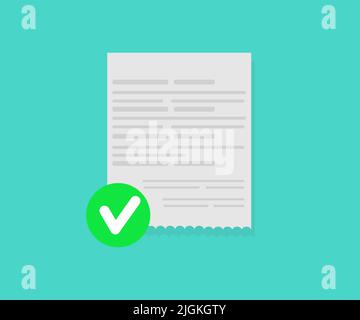 Success approved payment check, mark notification logo design. Valid verified notice checkmark on successful paid online, bank payment check or money. Stock Vector