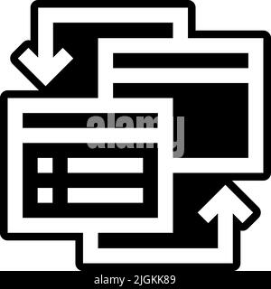 interchange icon . Stock Vector