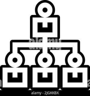 hierarchical icon . Stock Vector