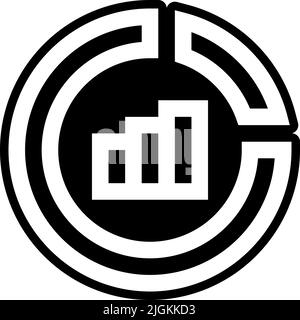 data visualization icon . Stock Vector
