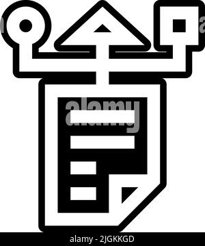 data modelling icon . Stock Vector