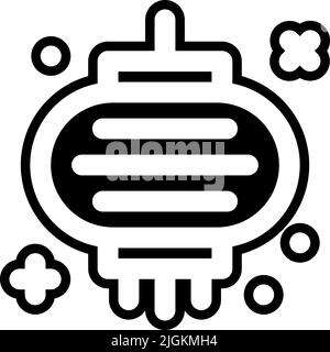 lantern icon . Stock Vector