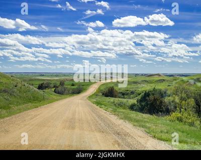 Sage Creek Rim Road in Badlands National Park South Dakota Stock Photo