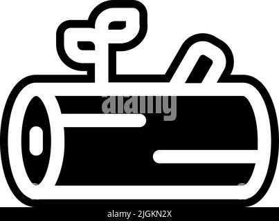 deforestation icon . Stock Vector