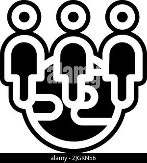 overpopulation icon . Stock Vector