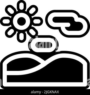 desert icon . Stock Vector