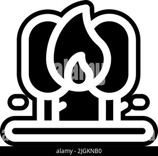 forest fire icon . Stock Vector
