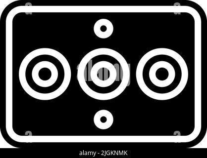 rca cable icon . Stock Vector