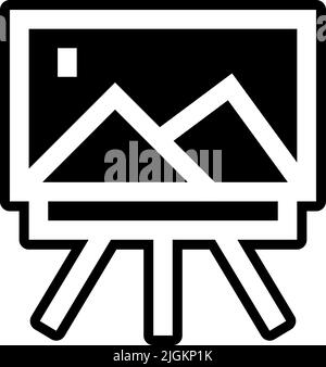 easel icon . Stock Vector