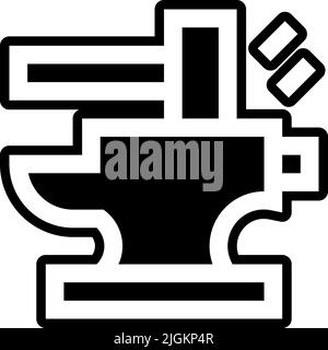 anvil icon . Stock Vector