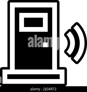 smart door icon . Stock Vector