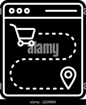 order tracking icon . Stock Vector