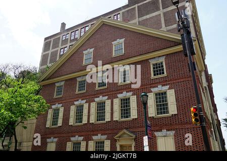 Declaration House (Thomas Jefferson here drafted the US Declaration of Independence), Philadelphia, Pennsylvania, USA, North America Stock Photo