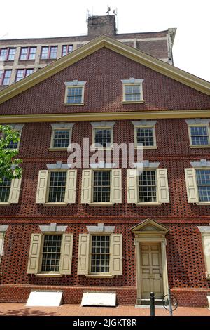 Declaration House (Thomas Jefferson here drafted the US Declaration of Independence), Philadelphia, Pennsylvania, USA, North America Stock Photo