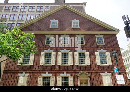 Declaration House (Thomas Jefferson here drafted the US Declaration of Independence), Philadelphia, Pennsylvania, USA, North America Stock Photo