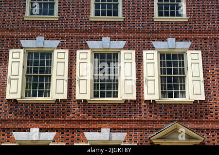 Declaration House (Thomas Jefferson here drafted the US Declaration of Independence), Philadelphia, Pennsylvania, USA, North America Stock Photo