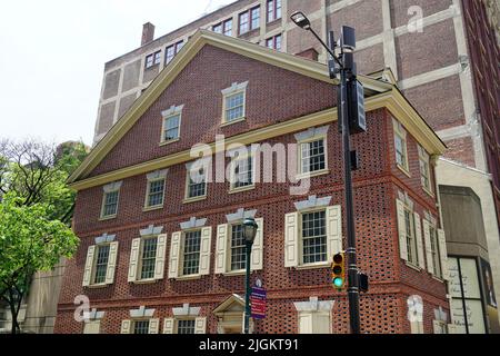 Declaration House (Thomas Jefferson here drafted the US Declaration of Independence), Philadelphia, Pennsylvania, USA, North America Stock Photo