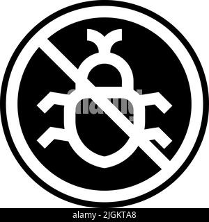 no bugs icon . Stock Vector