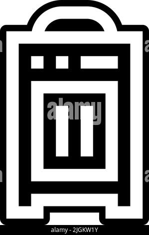 ceramic heater icon . Stock Vector