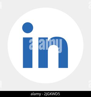 LinkedIn social media app icon Stock Vector