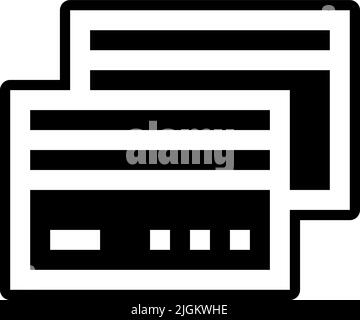 credit card icon . Stock Vector