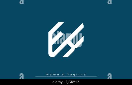 Alphabet letters Initials Monogram logo FK , KF Stock Vector