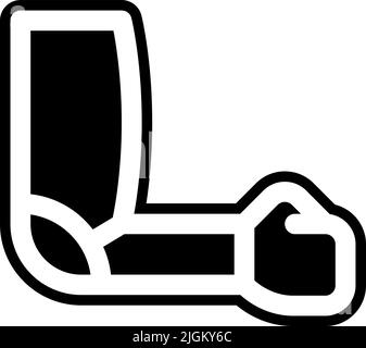 elbow pads icon . Stock Vector