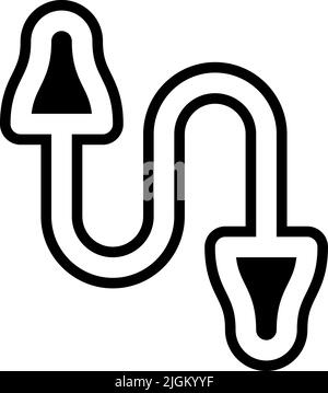 ear plug icon . Stock Vector