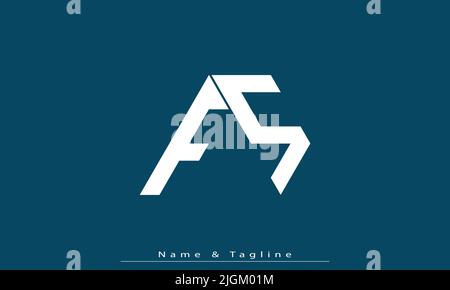 Alphabet letters Initials Monogram logo FS , SF Stock Vector