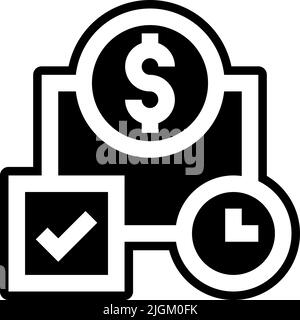 time management icon . Stock Vector