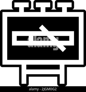 billboard icon . Stock Vector