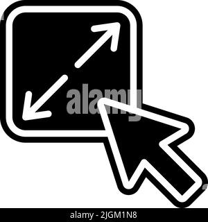 resize option icon . Stock Vector