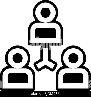 coordination icon . Stock Vector