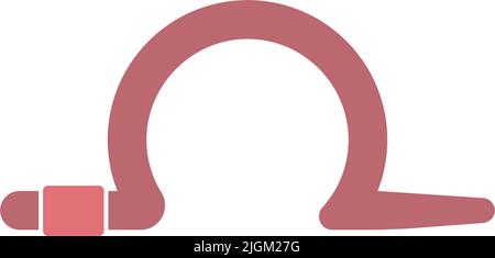 Worm icon logo design illustration vector template Stock Vector