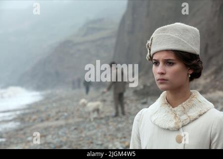 ALICIA VIKANDER, TESTAMENT OF YOUTH, 2014 Stock Photo