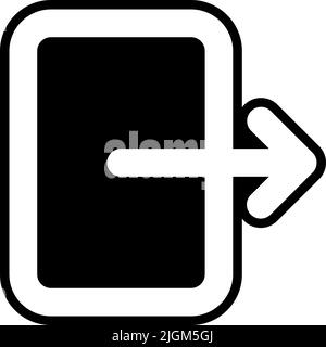 log out icon . Stock Vector