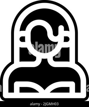 Cinema actress icon . Stock Vector