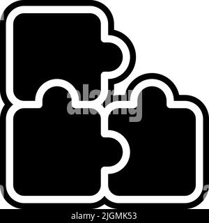 Digital marketing puzzle icon . Stock Vector