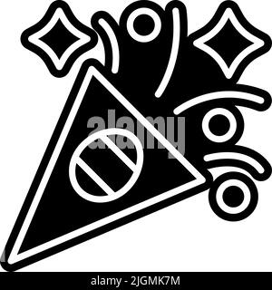 Easter party horn icon . Stock Vector