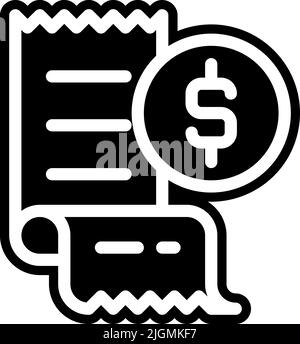 Ecommerce and marketplace bill icon . Stock Vector