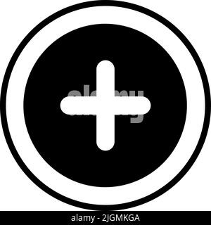 Essentials add icon . Stock Vector