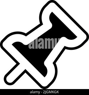 Essentials pin icon . Stock Vector