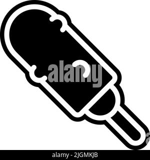 Fast food corndog icon . Stock Vector