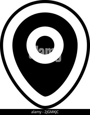 Essentials location icon . Stock Vector