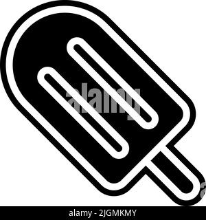Fast food popsicle icon . Stock Vector