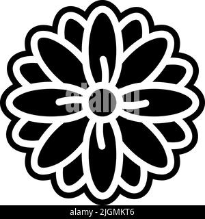 Flowers chrysanthemum icon . Stock Vector