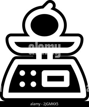 Grocery scale icon . Stock Vector