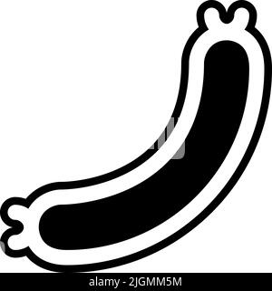 Grocery sausage icon . Stock Vector
